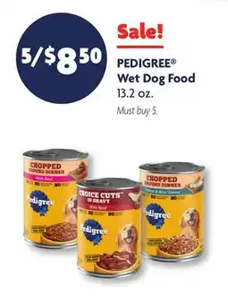 Family Dollar PEDIGREE Wet Dog Food offer