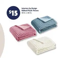 Family Dollar Interiors by Design Ribbed Plush Throws offer