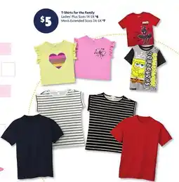 Family Dollar T-Shirts for the Family offer
