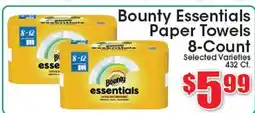 Supremo Foods Inc Bounty Essentials Paper Towels offer