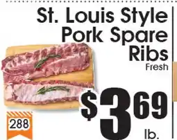 Supremo Foods Inc St. Louis Style Pork Spare Ribs offer