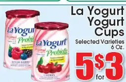 Supremo Foods Inc La Yogurt Yogurt Cups offer