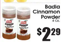 Supremo Foods Inc Badia Cinnamon Powder offer