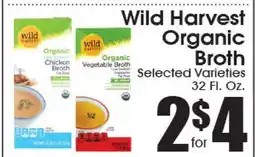 Supremo Foods Inc Wild Harvest Organic Broth offer