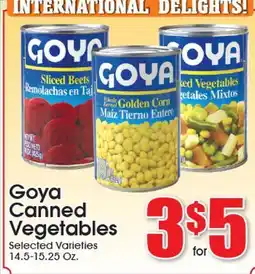 Supremo Foods Inc Goya Canned Vegetables offer