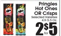 Supremo Foods Inc Pringles Hot Ones OR Crisps offer