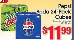 Supremo Foods Inc Pepsi Soda 24-Pack Cubes offer