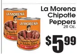 Supremo Foods Inc La Morena Chipotle Peppers offer