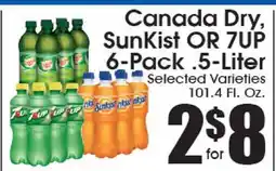 Supremo Foods Inc Canada Dry, SunKist OR 7UP 6-Pack .5-Liter offer