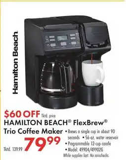 Boscov's HAMILTON BEACH FlexBrew Trio Coffee Maker offer