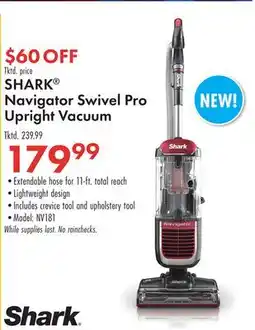 Boscov's SHARK Navigator Swivel Pro Upright Vacuum offer