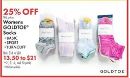 Boscov's Womens GOLDTOE Socks offer