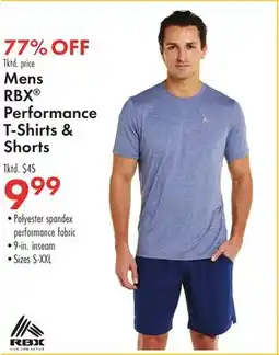 Boscov's Mens RBX Performance T-Shirts & Shorts offer