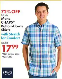 Boscov's Mens CHAPS Button-Down Shirts offer
