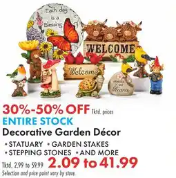 Boscov's Decorative Garden Décor offer