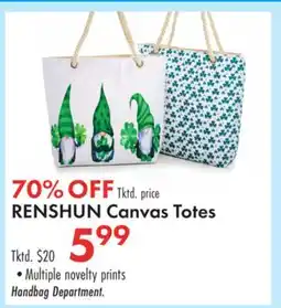 Boscov's RENSHUN Canvas Totes offer