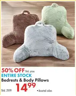 Boscov's Bedrests & Body Pillows offer