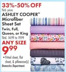 Boscov's ASHLEY COOPER Microfi ber Sheet Set offer