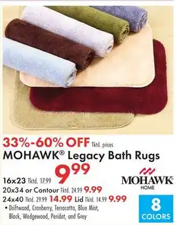 Boscov's MOHAWK Legacy Bath Rugs offer