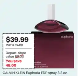 CVS CALVIN KLEIN Euphoria EDP spray offer