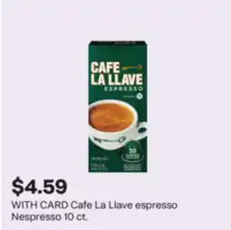 CVS Cafe La Llave espresso Nespresso offer