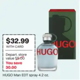 CVS HUGO Man EDT spray offer