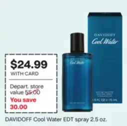 CVS DAVIDOFF Cool Water EDT spray offer