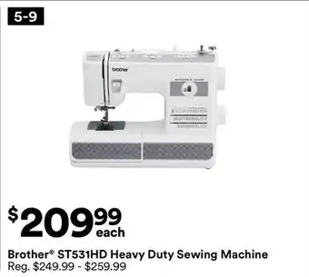 Michaels Brother ST531hD heavy Duty Sewing Machine offer
