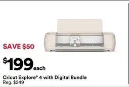 Michaels cricut Explore 4 with Digital Bundle offer