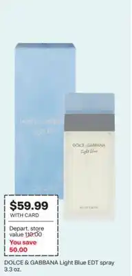 CVS DOLCE & GABBANA Light Blue EDT Spray offer