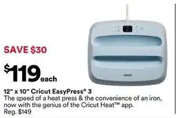 Michaels 12 x 10 Cricut EasyPress 3 offer