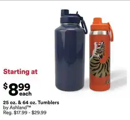 Michaels 25 oz. & 64 oz. Tumblers by Ashland offer