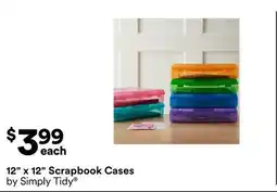 Michaels 12 x 12 Scrapbook cases by Simply Tidy offer