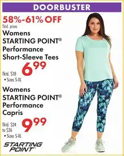 Boscov's Womens STARTING POINT Performance Short-Sleeve Tees offer
