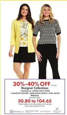 Boscov's Designer Collections offer