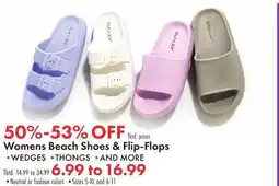 Boscov's Womens Beach Shoes & Flip-Flops offer