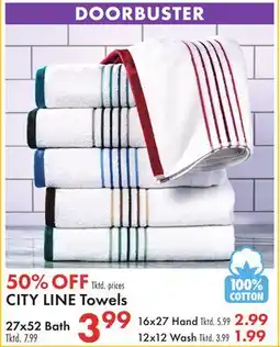 Boscov's CITY LINE Towels offer
