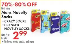 Boscov's Mens Novelty Socks offer