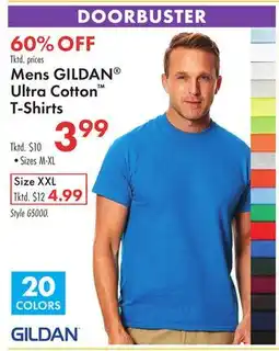 Boscov's Mens GILDAN Ultra Cotton T-Shirts offer
