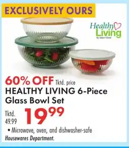Boscov's HEALTHY LIVING 6-Piece Glass Bowl Set offer