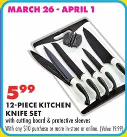 Boscov's 12-PIECE KITCHEN KNIFE SET offer