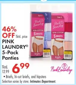 Boscov's PINK LAUNDRY 5-Pack Panties offer