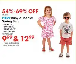 Boscov's NEW Baby & Toddler Spring Sets offer