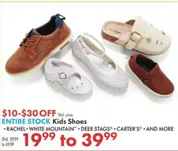 Boscov's ENTIRE STOCK Kids Shoes offer