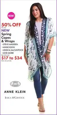 Boscov's Spring Capes & Wraps offer
