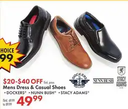 Boscov's Mens Dress & Casual Shoes offer