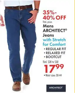 Boscov's Mens ARCHITECT Jeans with Stretch for Comfort offer
