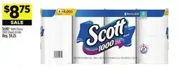 Dollar General Scott Bath Tissue 1000 Sheets offer