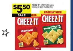 Dollar General Cheez-It FAMILY SIZE Crackers Original or White Cheddar offer