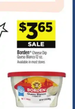 Dollar General Borden Cheese Dip Queso Blanco offer
